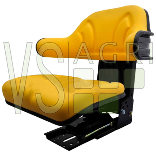 Schleppersitz verstellbar mit Armlehnen, gelb für John Deere